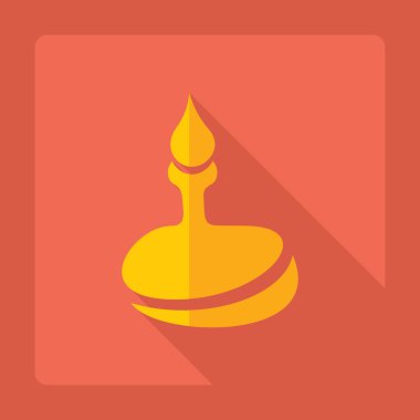 Düz modern tasarımı ile gölge simgesine dokunun