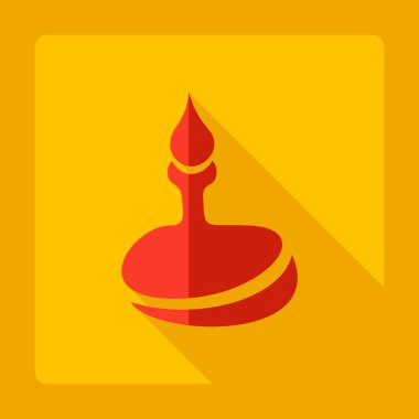 Düz modern tasarımı ile gölge simgesine dokunun