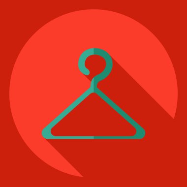 Gölge simgesi bezle düz modern tasarım