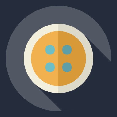 Gölge kutsal kişilerin resmi düğme ile düz modern tasarım