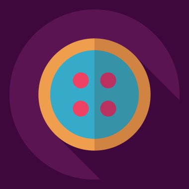 Gölge kutsal kişilerin resmi düğme ile düz modern tasarım