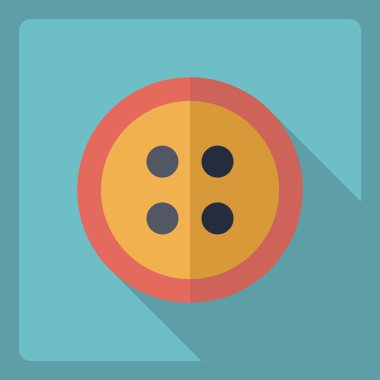 Gölge kutsal kişilerin resmi düğme ile düz modern tasarım