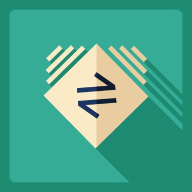 Gölge simgesi Internet ile düz modern tasarım