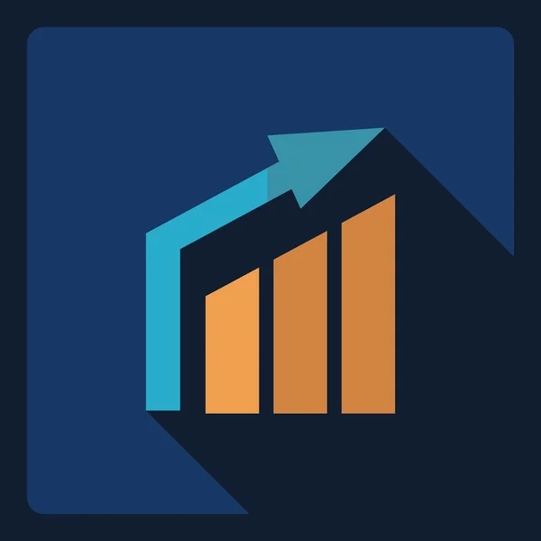 Platt modern design med skugga ikonen signal — Stock vektor