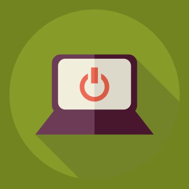 Gölge simgesi telefon ile düz modern tasarım