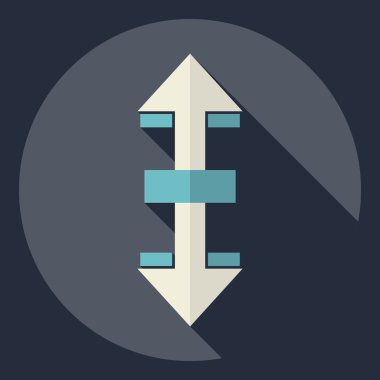 Gölge simge ayarları ile düz modern tasarım