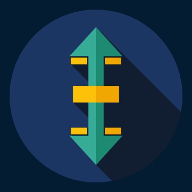 Gölge simge ayarları ile düz modern tasarım