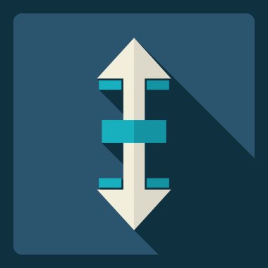 Gölge simge ayarları ile düz modern tasarım