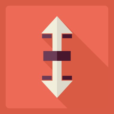 Gölge simge ayarları ile düz modern tasarım