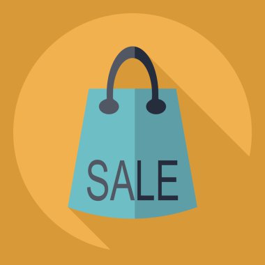 Gölge simgesi satışı ile düz modern tasarım