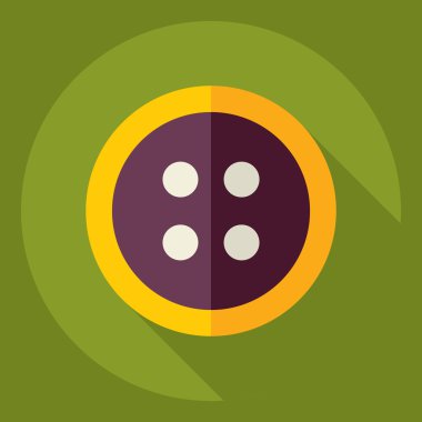 Gölge kutsal kişilerin resmi düğme ile düz modern tasarım