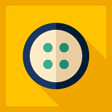 Gölge kutsal kişilerin resmi düğme ile düz modern tasarım