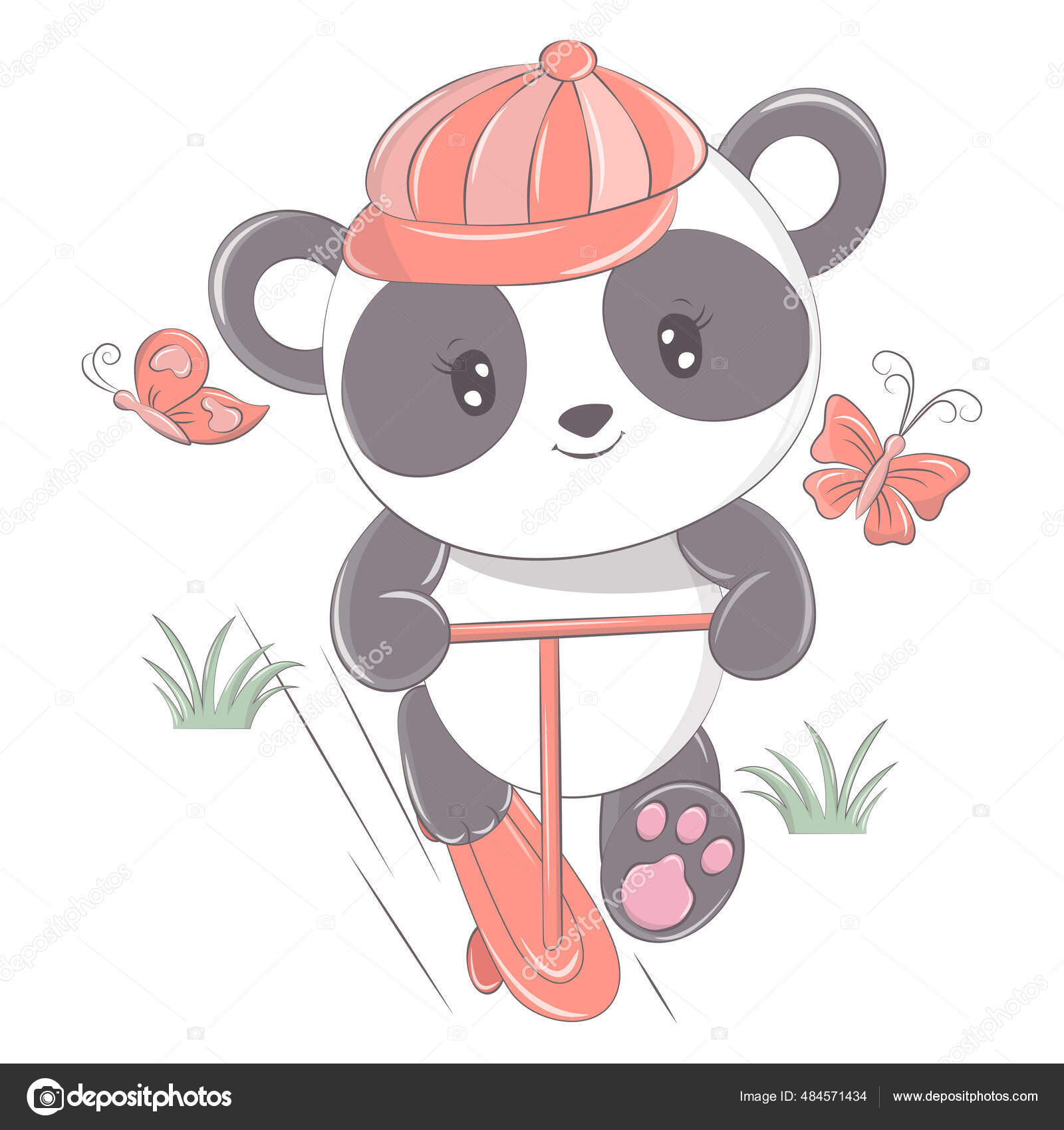 Desenho de panda rosto de animal selvagem desenho de cabeça de animal  gráfico vetorial