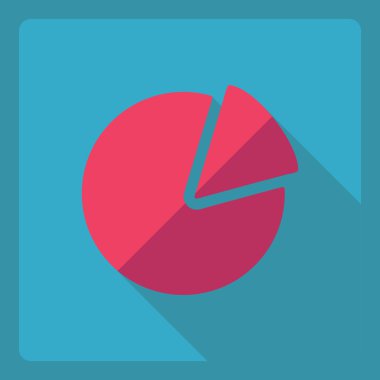 Gölge simgesini grafik ile düz modern tasarım