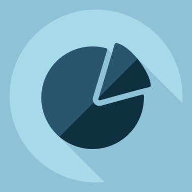 Gölge simgesini grafik ile düz modern tasarım