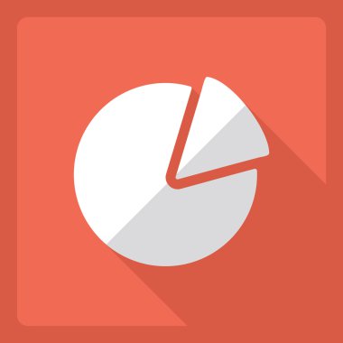 Gölge simgesini grafik ile düz modern tasarım