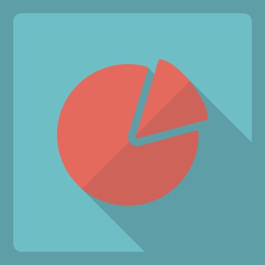 Gölge simgesini grafik ile düz modern tasarım