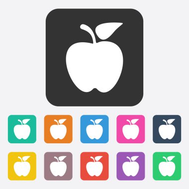 Gölge apple ile düz modern tasarım