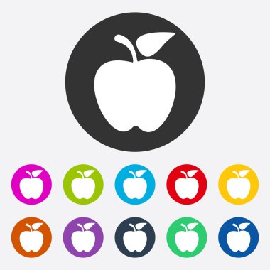 Gölge apple ile düz modern tasarım