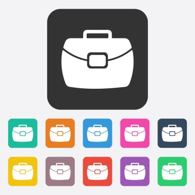 Gölge diplomat portföyü ile düz modern tasarım