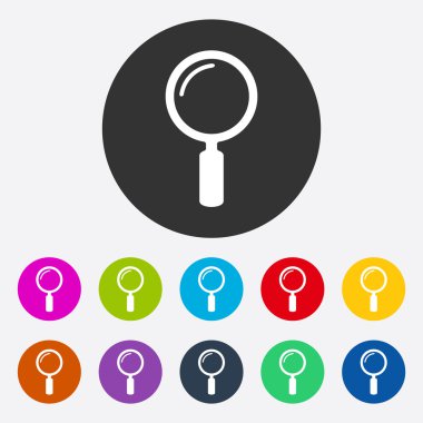 Gölge büyüteç ile düz modern tasarım