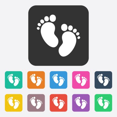 Gölge ayak izi ile düz modern tasarım