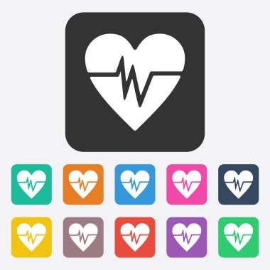 Gölge kalp ile düz modern tasarım