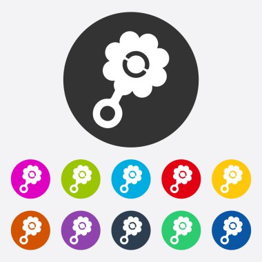 Düz modern tasarımı ile gölge çıngırak