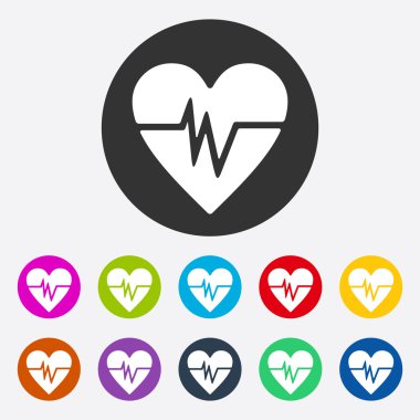 Gölge kalp ile düz modern tasarım