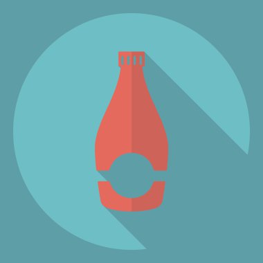 Gölge simge sütlü düz modern tasarım