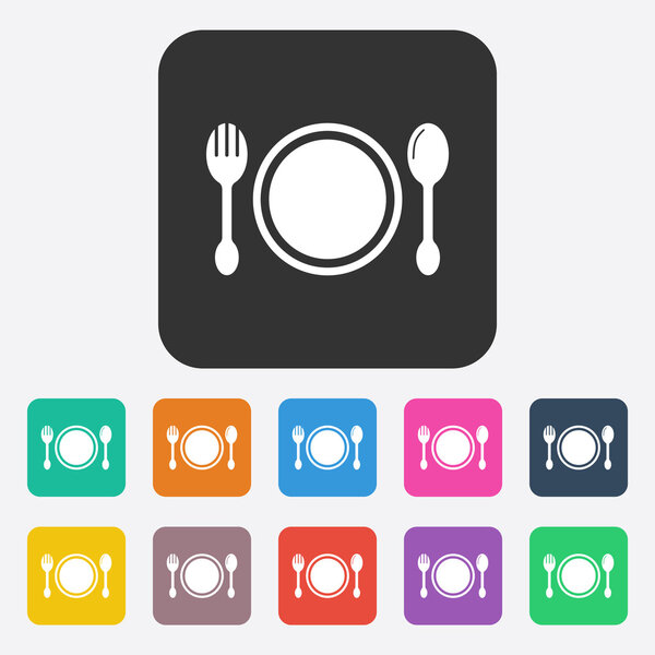 icon of fashion, style, plate, fork, knife