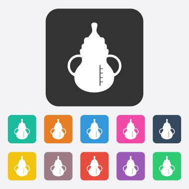 Gölge besleme şişe ile düz modern tasarım