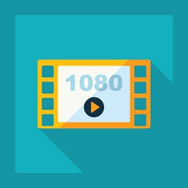 Gölge oyunu ile düz modern tasarım