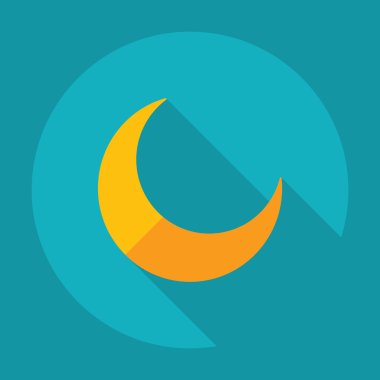 Gölge moon ile düz modern tasarım