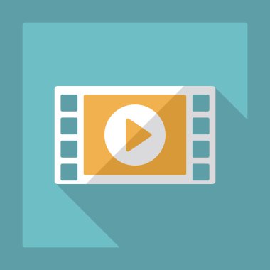 Gölge oyunu ile düz modern tasarım