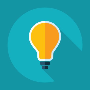 Gölge ampul ile düz modern tasarım