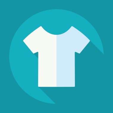 Gölge, T-shirt ile düz modern tasarım