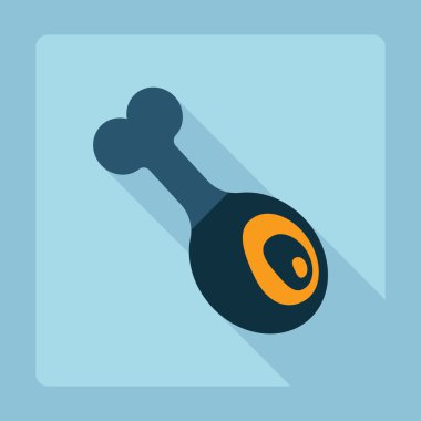 Gölge, rosto bacak ile düz modern tasarım