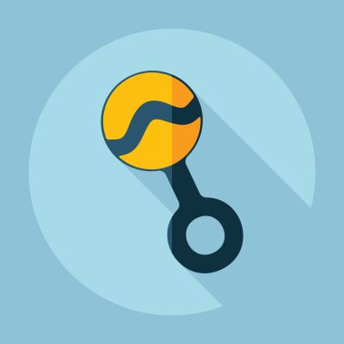 Düz modern tasarımı ile gölge çıngırak