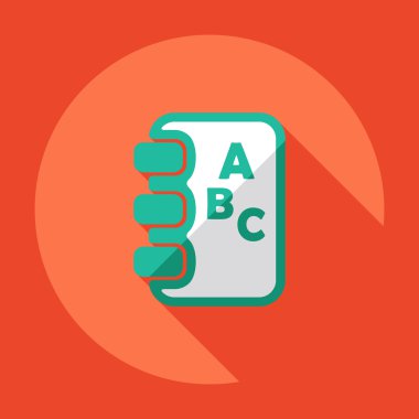 duvar tarzı daire kitap güçlü simgesi