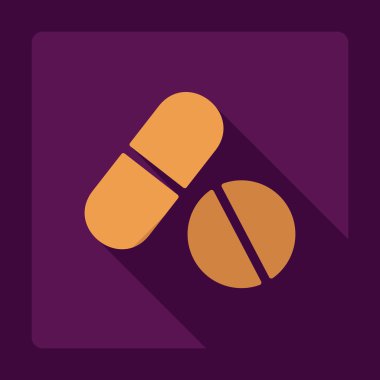 Gölge haplarla düz modern tasarım