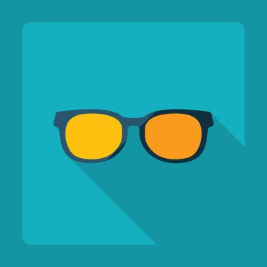 Gölge gözlüklü düz modern tasarım