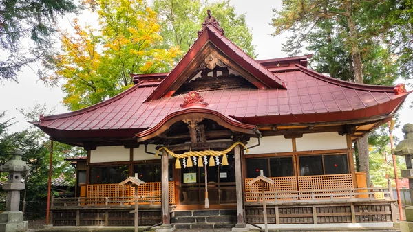 Santuário de Hachioji em Kawaguchiko — Fotografia de Stock