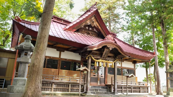 Hachioji heiligdom op Kawaguchiko — Stockfoto