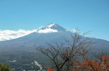 Fuji Dağı ve gökyüzü