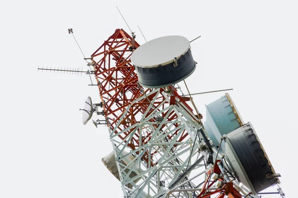 Communications tower diagonal corner — Stock Photo, Image