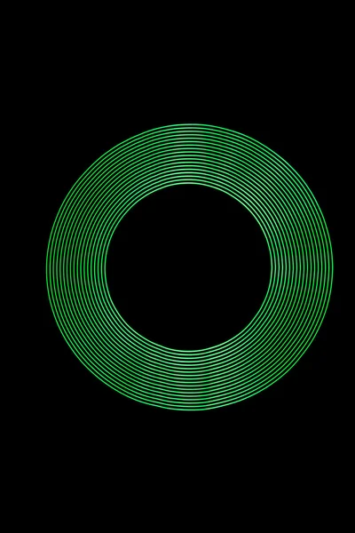 Green Light Ring created using Light Painting