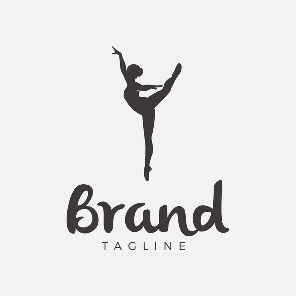 Luxusní Ženské Baletní Logo — Stockový vektor