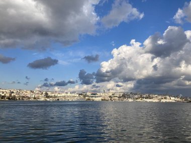 İstanbul şehir manzarası ve Boğaz