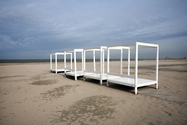 White frames on the beach — Stock Photo, Image